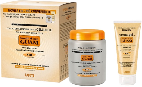 GUAM FIR FANGHI D'ALGA CONFEZIONE CONVENIENZA CON FANGHI D'ALGA GUAM FIR 1 KG + GUAM CREMA GEL FIR 200 ML - Farmaciapacini.it