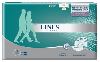 PANNOLONE A MUTANDA LINES SPECIALIST ALTAPROTEZIONE MG 20 PEZZI - Farmaciapacini.it
