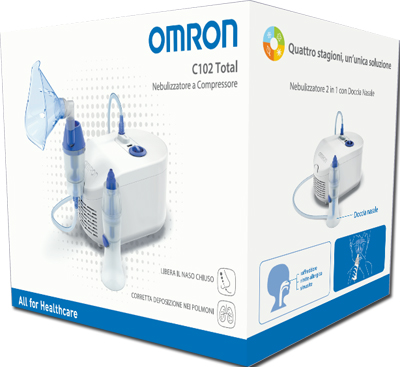 NEBULIZZATORE A PISTONE OMRON C102 TOTAL - Farmaciapacini.it