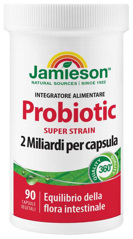 JAMIESON PROBIOTIC SUPER STRAIN 90 CAPSULE VEGETALI - Farmaciapacini.it