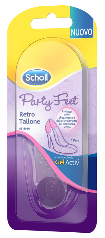 PLANTARE ORTOPEDICO PER RETRO TALLONE PARTY FEET SCHOLL GEL ACTIV 1 PAIO - Farmaciapacini.it