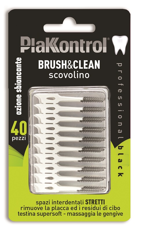 PLAKKONTROL BRUSH & CLEAN CARBON 40 PEZZI - Farmaciapacini.it