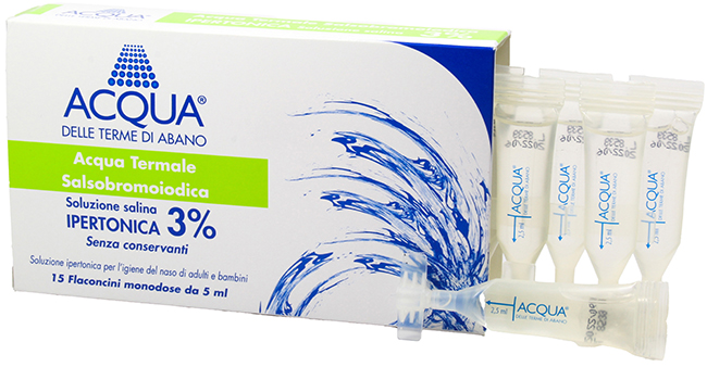 ACQUA DELLE TERME DI ABANO SOLUZIONE IPERTONICA 3% PER LAVAGGIO NASALE - Farmaciapacini.it