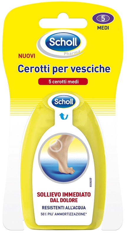 SCHOLL CEROTTI PER VESCICHE MEDIO DITA DEI PIEDI 6 PEZZI - Farmaciapacini.it