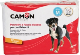 PANNOLINI A FASCIA CANI MASCHI MISURA 3 12 PEZZI - Farmaciapacini.it