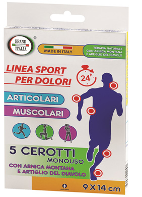 CEROTTI PER DOLORI ARTICOLARI E MUSCOLARI CON ARNICA MONTANA E ARTIGLIO DEL DIAVOLO 9X14CM 5 PEZZI - Farmaciapacini.it