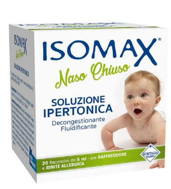 SOLUZIONE IPERTONICA ISOMAX NASO CHIUSO 20 FLACONCINI DA 5 ML - Farmaciapacini.it