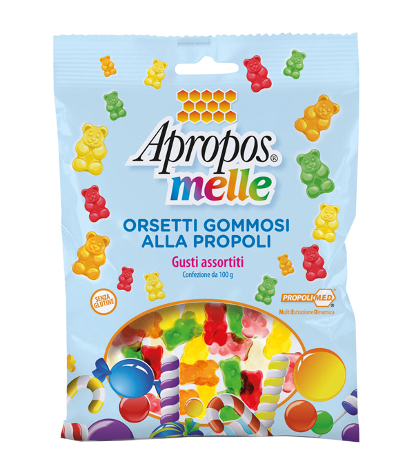 APROPOS MELLE ORSETTI GOMMOSI ALLA PROPOLI GUSTI ASSORTITI 100 G - Farmaciapacini.it