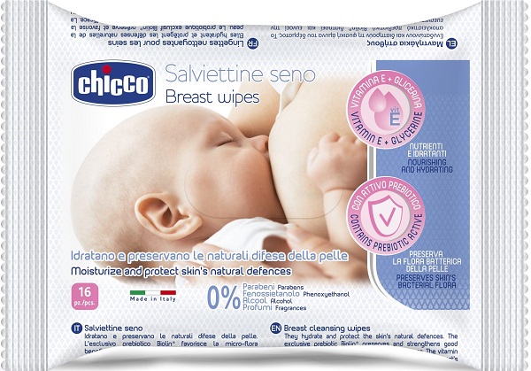 CHICCO SALVIETTE DETERGENTI PER IL SENO 16 PEZZI - Farmaciapacini.it