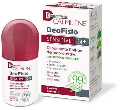 DERMOVITAMINA CALMILENE DEOFISIO SENSITIVE 24+ DEODORANTE ROLL-ON DERMOPROTETTIVO 75 ML - Farmaciapacini.it