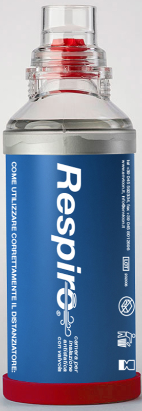 DISTANZIATORE RESPIRO CAMERA PER INALAZIONE ANTISTATICA CON VALVOLA RESPIRO - Farmaciapacini.it