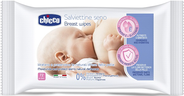 CHICCO SALVIETTE DETERGENTI PER IL SENO 72 PEZZI - Farmaciapacini.it