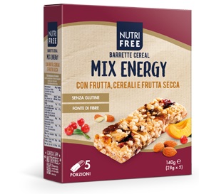 NUTRIFREE BARRETTE CEREAL MIX ENERGY 28 G X 5 - Farmaciapacini.it