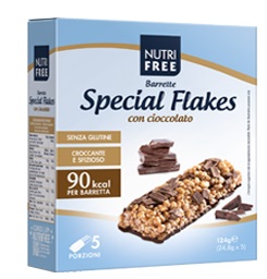 NUTRIFREE BARRETTE SPECIAL FLAKES CIOCCOLATO 24,8 G X 5 - Farmaciapacini.it