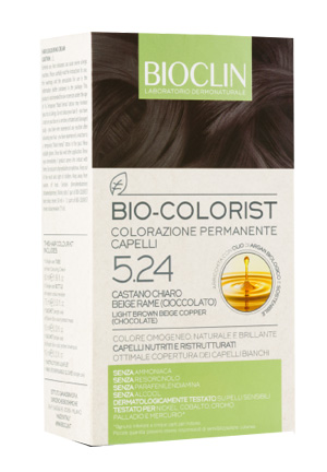 BIOCLIN BIO COLORIST 5,24 CASTANO CHIARO BEIGE RAME CIOCCOLATO - Farmaciapacini.it