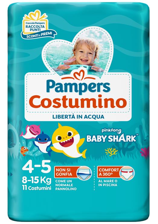 PAMPERS COSTUMINO CP 11 TG4 TG 4 11 PEZZI - Farmaciapacini.it