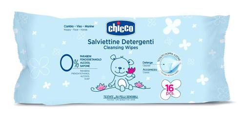 CHICCO COSMESI SALVIETTINE 16 PEZZI - Farmaciapacini.it
