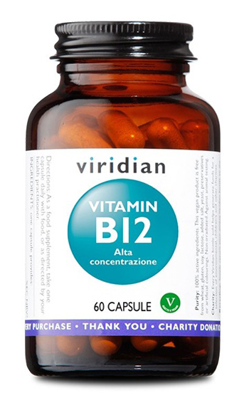 VIRIDIAN VITAMIN B12 HIGH POTENCY 60 CAPSULE VIRIDIAN VITAMINA B12 ALTA CONCENTRAZIONE - Farmaciapacini.it