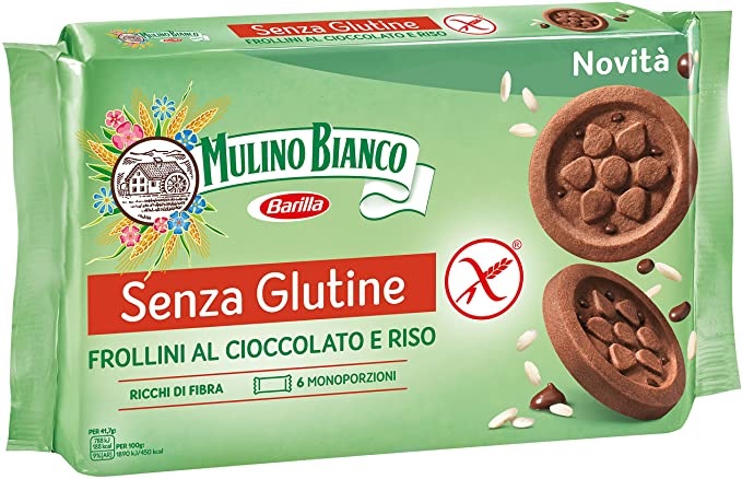 MULINO BIANCO SENZA GLUTINE FROLLINI AL CIOCCOLATO E RISO 6 MONOPORZIONI DA 41,66 G - Farmaciapacini.it