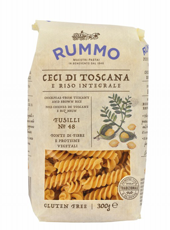 RUMMO FUSILLI N 48 CECI DI TOSCANA E RISO INTEGRALE 300 G - Farmaciapacini.it