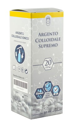 ARGENTO COLLOIDALE SUPREMO 20PPM CERTIFICATO SPRAY CON CONTAGOCCE + EROGATORE NASO + EROGATORE GOLA + EROGATORE PELLE - Farmaciapacini.it