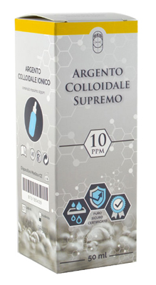 ARGENTO COLLOIDALE SUPREMO 10PPM CERTIFICATO CON CONTAGOCCE 50 ML - Farmaciapacini.it