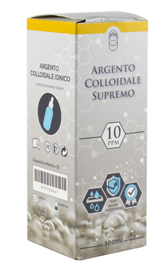 ARGENTO COLLOIDALE SUPREMO 10PPM CERTIFICATO CON CONTAGOCCE 100 ML - Farmaciapacini.it