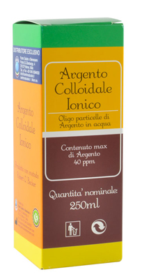 ARGENTO COLLOIDALE IONICO 40PPM CERTIFICATO 250 ML - Farmaciapacini.it