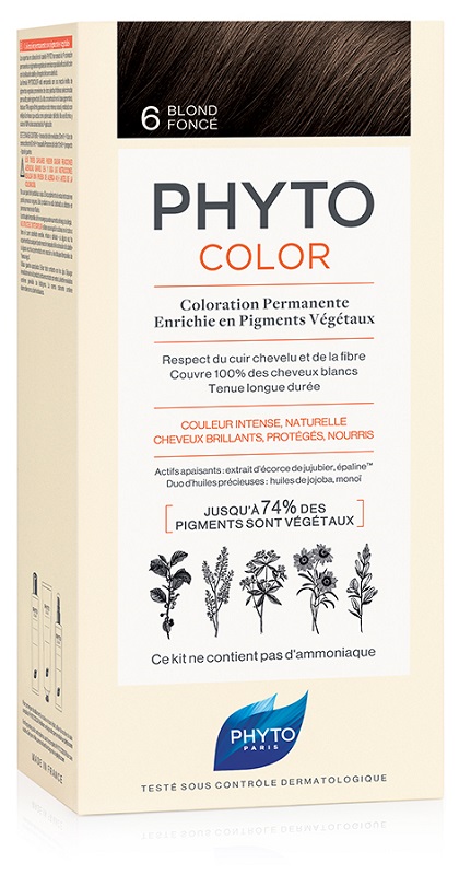 PHYTOCOLOR 6 BIONDO SCURO 1 LATTE+ 1 CREMA + 1 MASCHERA + 1 PAIO DI GUANTI - Farmaciapacini.it