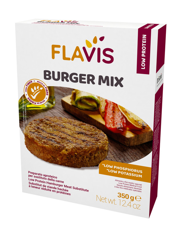 FLAVIS BURGER MIX PREPARATO APROTEICO PER SOSTITUTO DELLA CARNE 350 G - Farmaciapacini.it