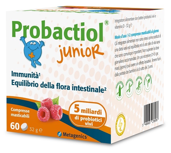 PROBACTIOL JUNIOR 60 COMPRESSE MASTICABILI NEW - Farmaciapacini.it