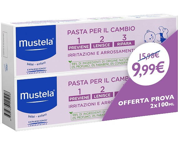 MUSTELA BIPACK PASTA CAMBIO 2 X 100 ML - Farmaciapacini.it