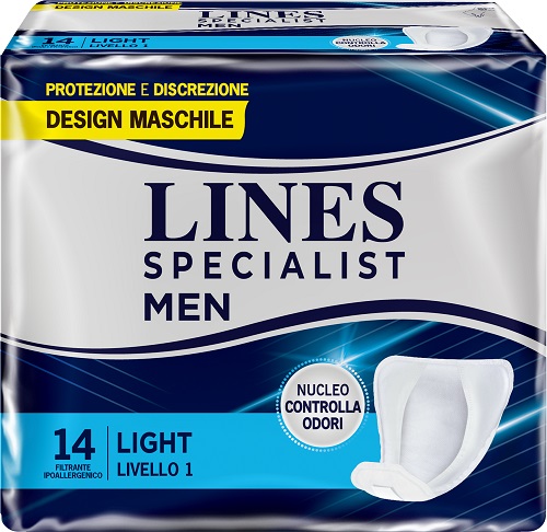 PANNOLONI LINES SPECIALIST MEN LIVELLO 1 14 PEZZI - Farmaciapacini.it