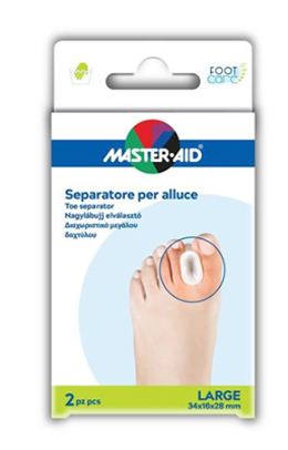 SEPARATORE DITA IN GEL MASTER-AID PER ALLUCE L 2 PEZZI - Farmaciapacini.it
