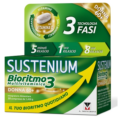 SUSTENIUM BIORITMO3 DONNA 60+ 30 COMPRESSE - Farmaciapacini.it