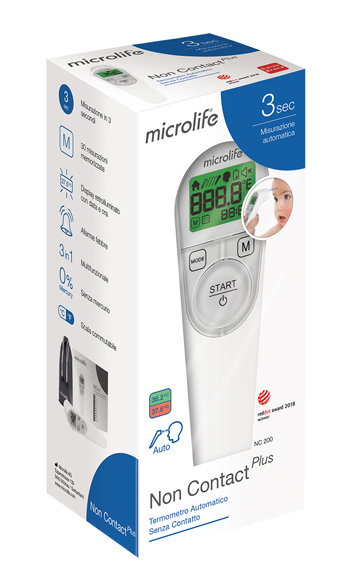 TERMOMETRO FRONTALE MICROLIFE NO CONTACT PLUS NC200 - Farmaciapacini.it