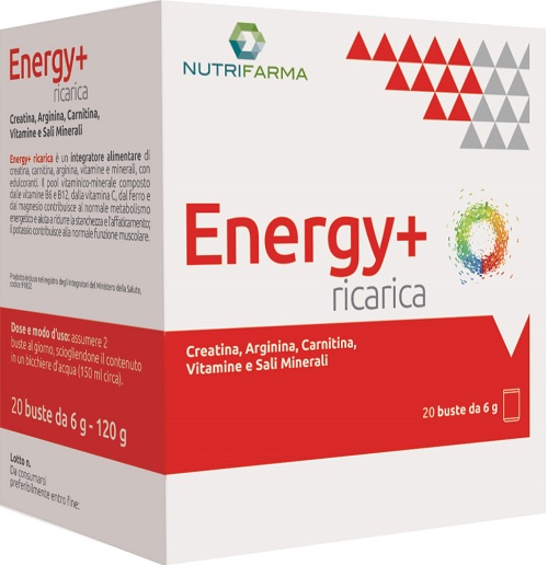 ENERGY+ RICARICA 20 BUSTINE - Farmaciapacini.it
