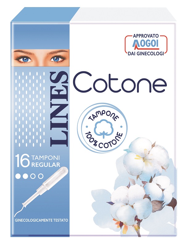 LINES COTONE TAMPONE REGULAR 16 PEZZI - Farmaciapacini.it
