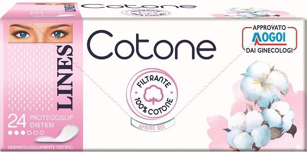 LINES COTONE PROTEGGISLIP DISTESI 24 PEZZI - Farmaciapacini.it
