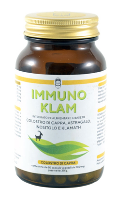 IMMUNO KLAM COLOSTRO DI CAPRA KLAMATH 60 CAPSULE VEGETALI - Farmaciapacini.it