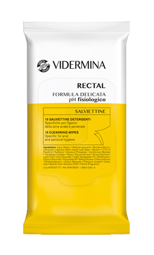 VIDERMINA RECTAL SALVIETTINE 15 PEZZI - Farmaciapacini.it