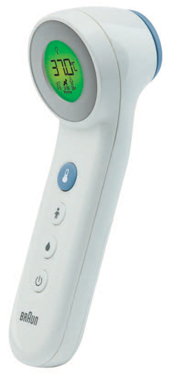 TERMOMETRO BRAUN TOUCH + NO TOUCH MODELLO BNT400 3 IN 1 PER MISURAZIONE TEMPERATURA A DISTANZA DELLA FRONTE CIBO E BAGNO - Farmaciapacini.it