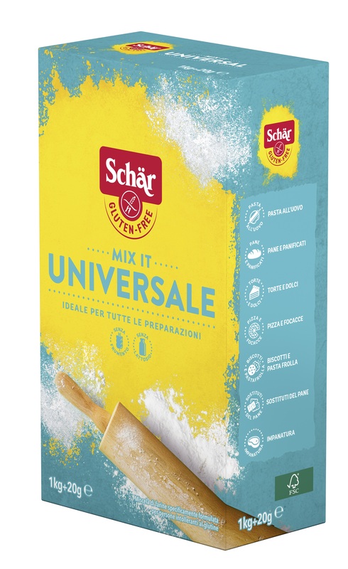 SCHAR MIX IT FARINA UNIVERSALE SENZA LATTOSIO 1 KG + 20 G - Farmaciapacini.it
