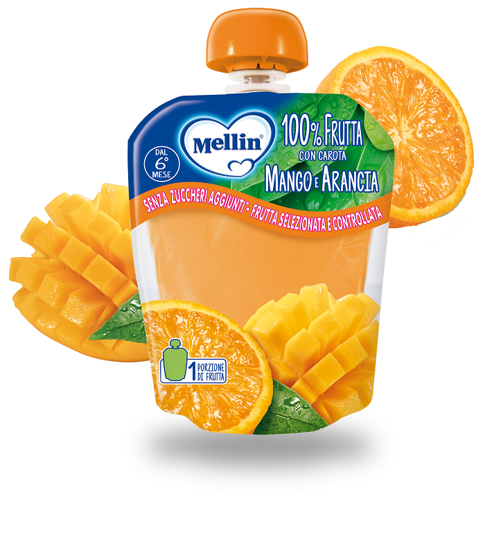 MELLIN POUCH ARANCIA MANGO 90 G - Farmaciapacini.it
