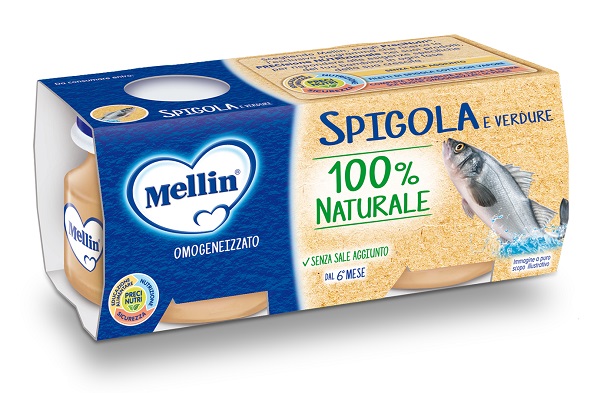 MELLIN OMOGENEIZZATO DI SPIGOLA E VERDURE 4 X 80 G - Farmaciapacini.it