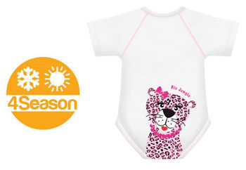 BODY 0/36M BIO COTTON 4SEASON LEOPARDO - Farmaciapacini.it