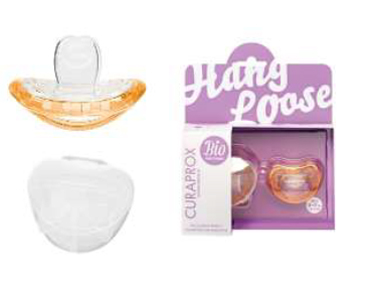 CURAPROX BABY SUCCHIETTO 2 PEZZI TG 0 COLORE ARANCIO + SCATOLA PER IGIENIZZAZIONE - Farmaciapacini.it