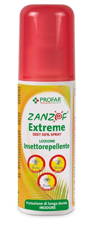 ZANZOF JUNGLE EXTREME SPRAY DEET 50% 75 ML PROFAR - Farmaciapacini.it
