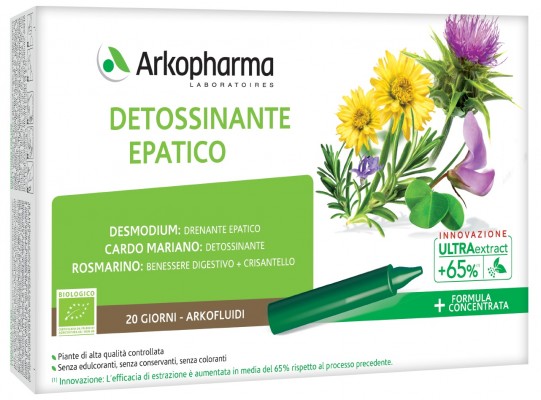 ARKOFLUIDI ULTRA SUONI DETOSSINANTE EPATICO 20 FIALE - Farmaciapacini.it