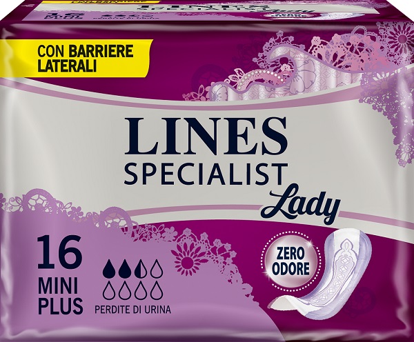 LINES SPECIALIST PANNOLONE MINI PLUS FARMA 16 PEZZI - Farmaciapacini.it